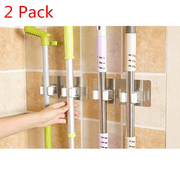 Heberry Wall Mounted Mop Organizer Holder Brush Broom Hanger Storage Rack Kitchen Tool